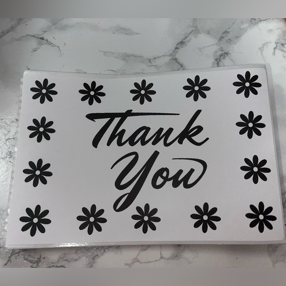 🦋HP🦋 50 Thank You Thermal Labels - Picture 3 of 3